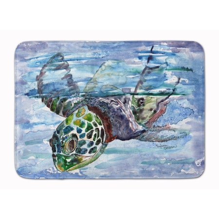 Carolines Treasures Loggerhead Turtle in a Dive Machine Washable Memory Foam Mat 8941RUG